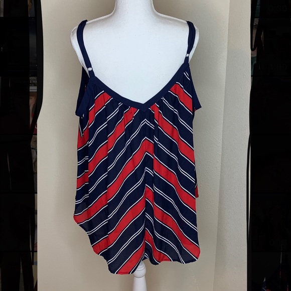 🦆 Torrid - Striped Tank Top Blouse - Picture 3 of 4